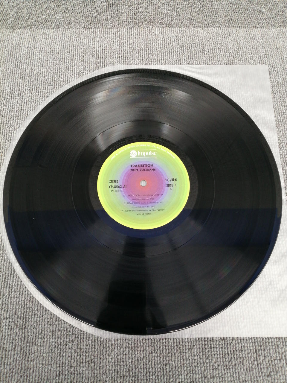 IMPULSE! Analog Record JOHN COLTRANE/TRANSITION