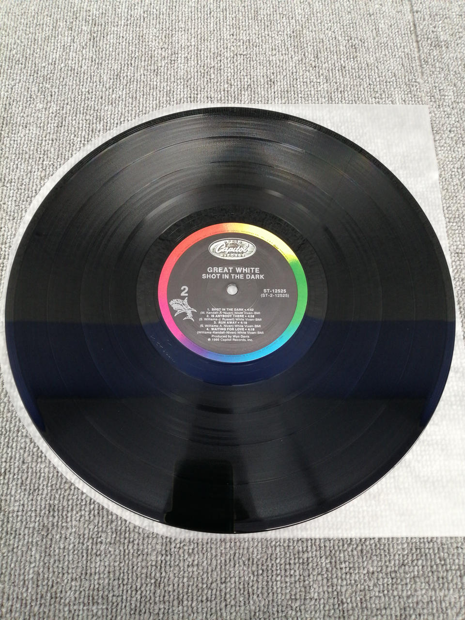 CAPITOL RECORDS Vinyl record GREAT WHITE/SHOT IN THE DARK