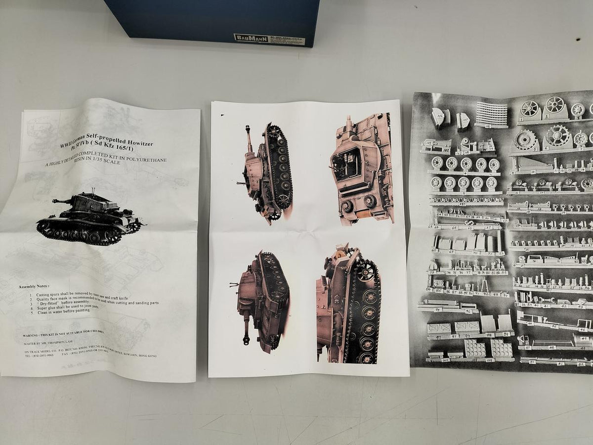 ONTRACK 1/35 Garage Kit WWII.GERMAN SELF-PROPELLED HOWIT - Banzai Thrifting | BanzaiHobby
