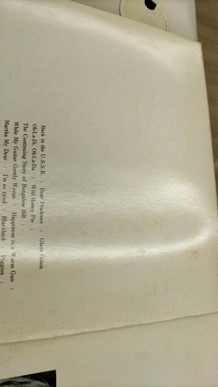 Toshiba EMI Western Music THE BEATLES / THE BEATLES EAS-77