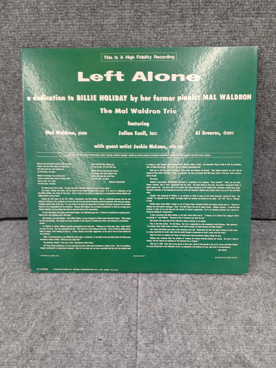 Polydor Records JAZZ/FUSION LEFT ALONE