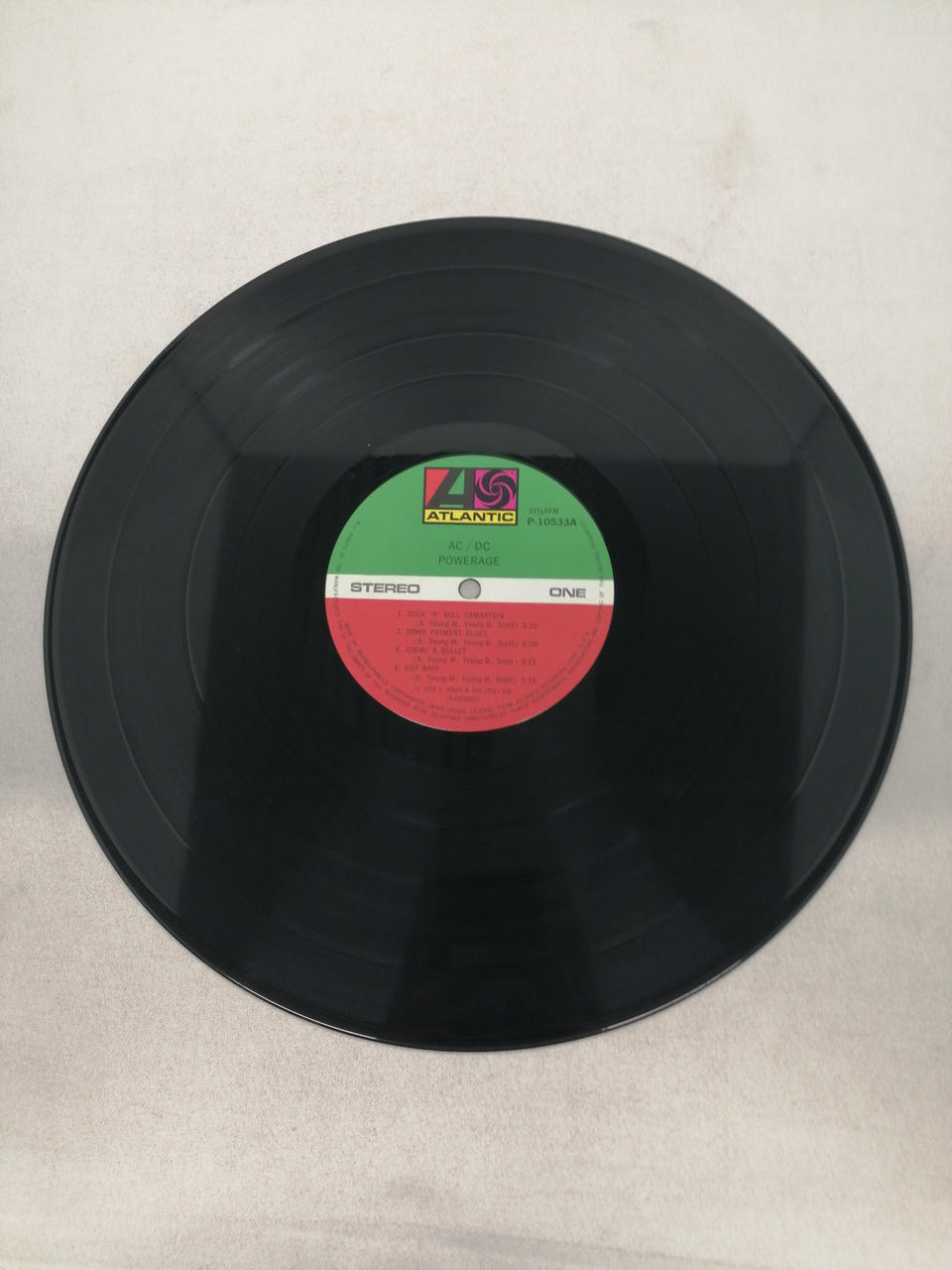 Atlantic Recording Western Music P-10533A