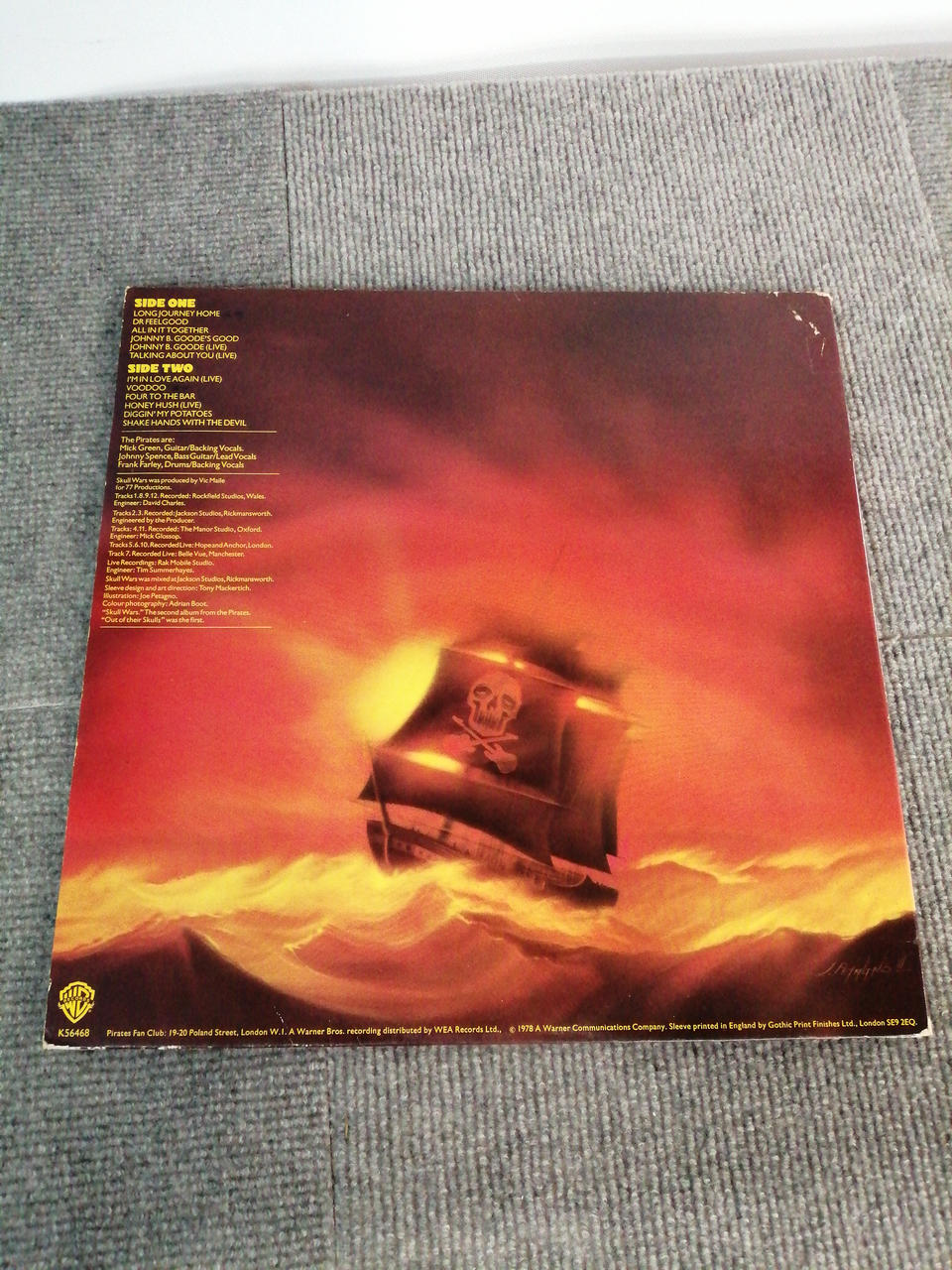 WARNER BROS RECORDS LP Western Music SKULL WARS./THEPIRATES