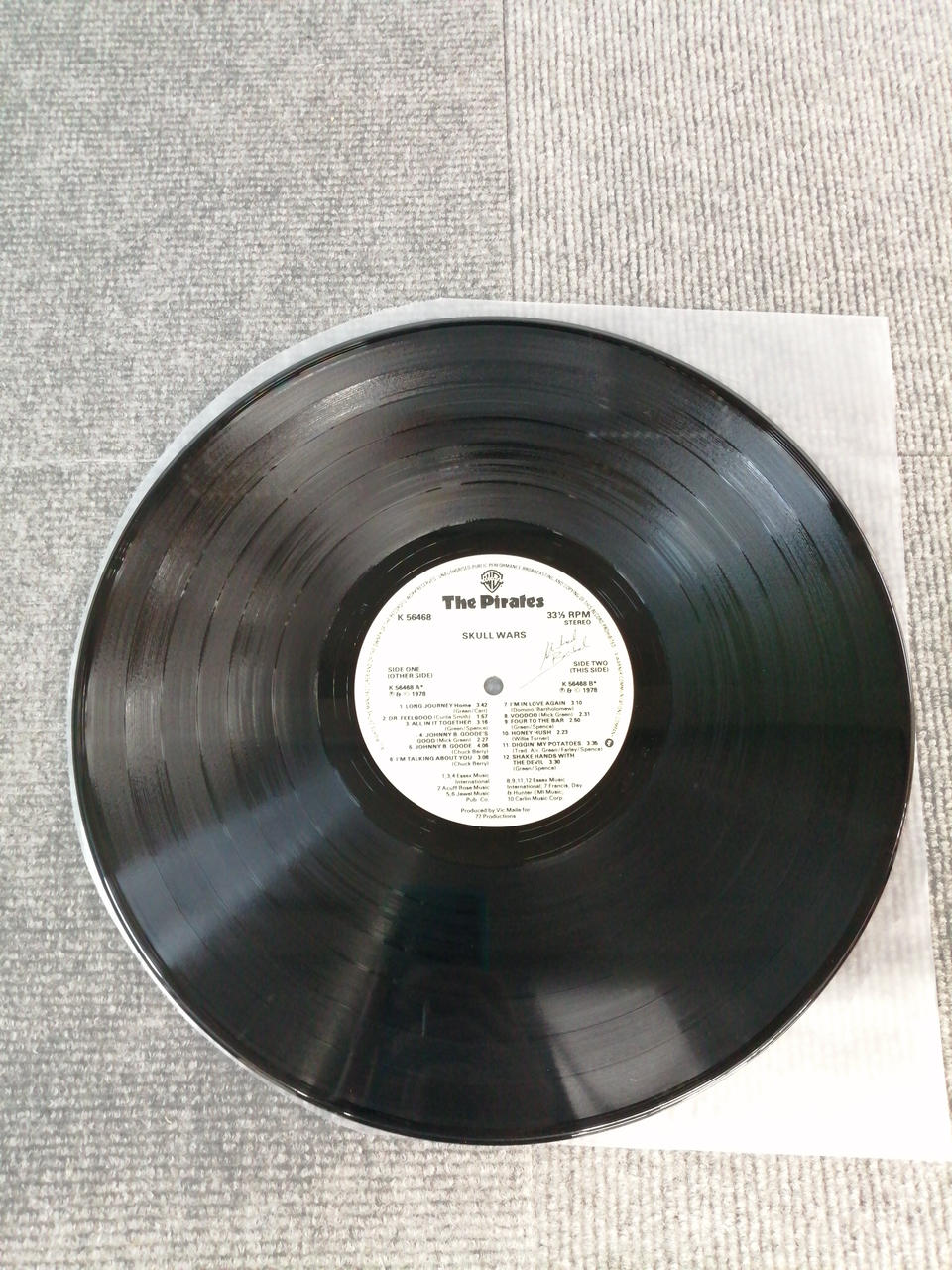WARNER BROS RECORDS LP Western Music SKULL WARS./THEPIRATES