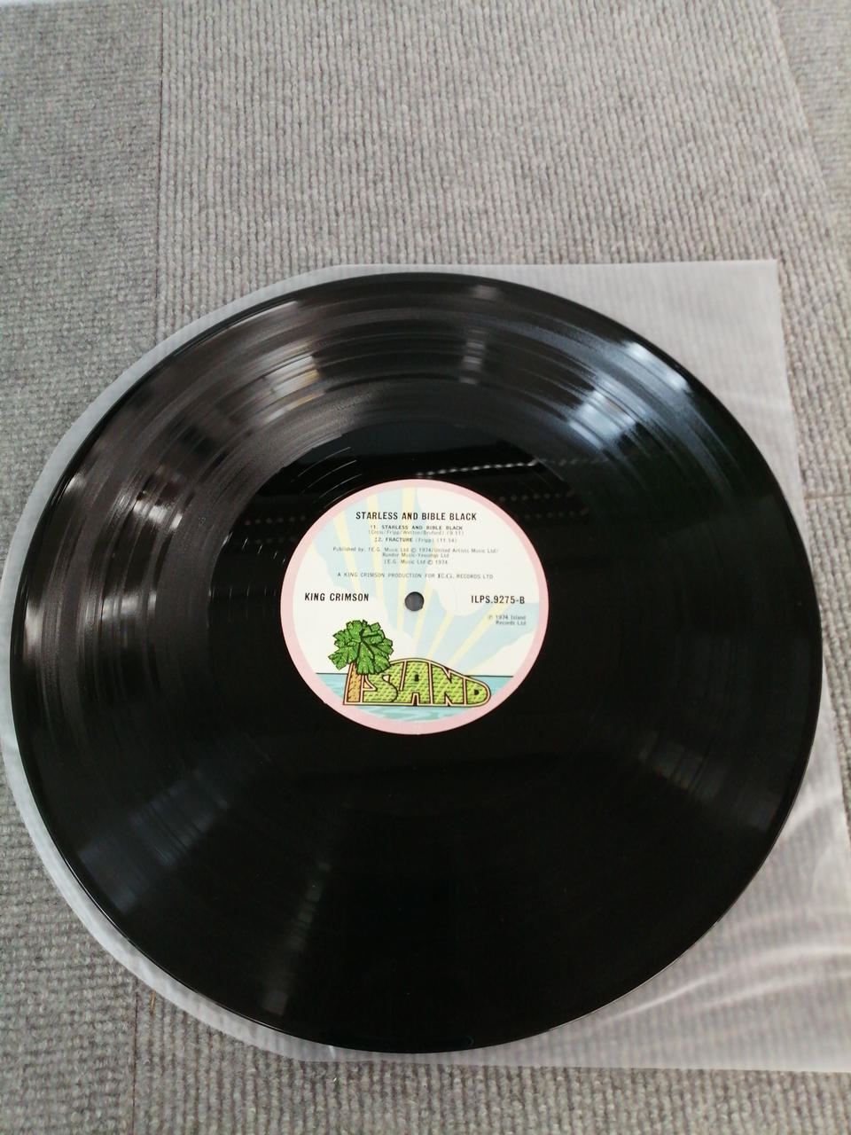 ISLAND RECORDS LP Western Music STARLESS AND BIBLE BLACK