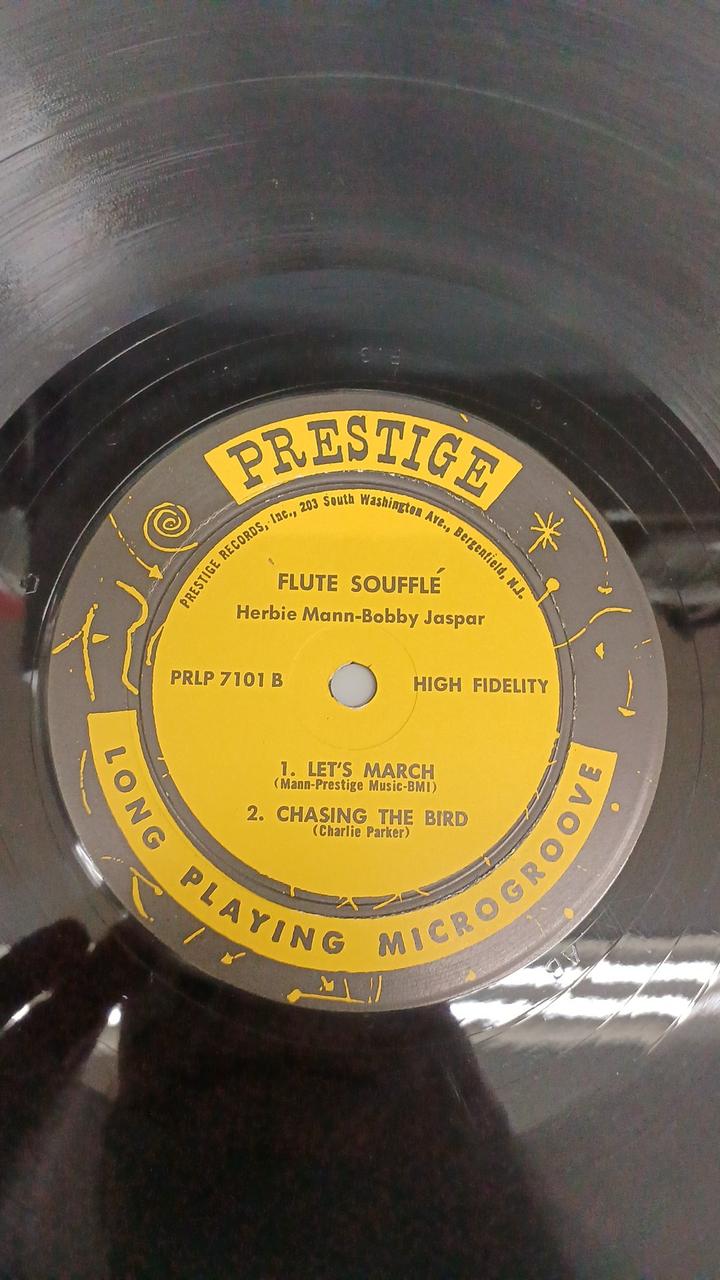 PRESTIGE RECORDS Jazz Record FLUTE SOUFFLE
