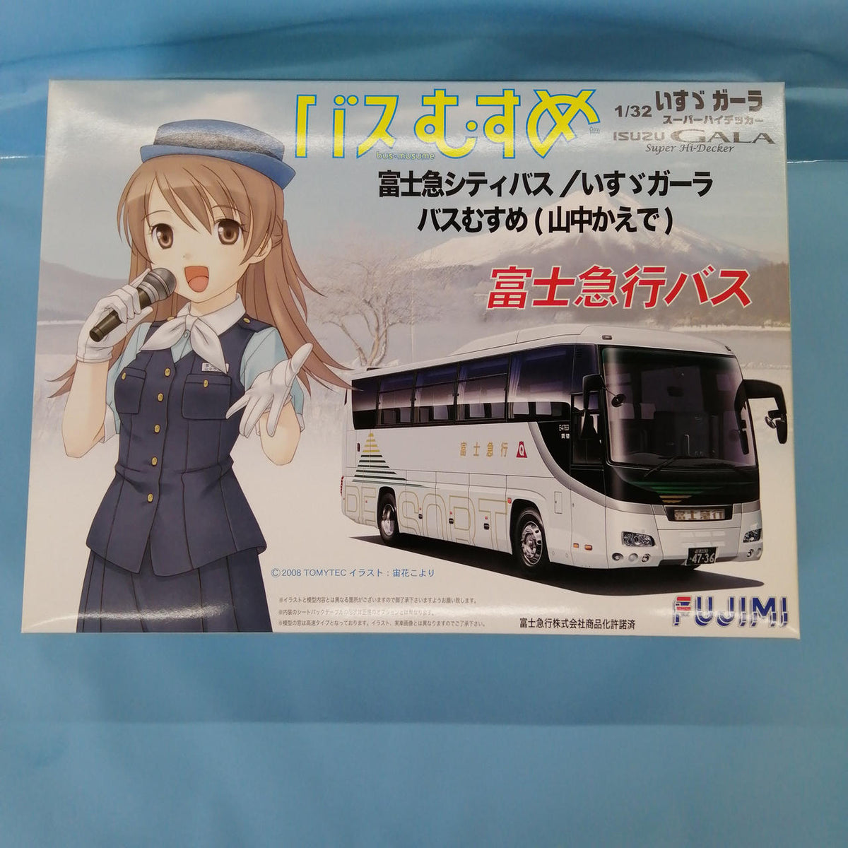 FUJIMI Fujikyu City Bus Isuzu Gala / Bus Musume (Kaede Yamanaka) Fujikyu Bus 1/32 Isuzu Gala Super High-Decker - Banzai Thrifting | BanzaiHobby