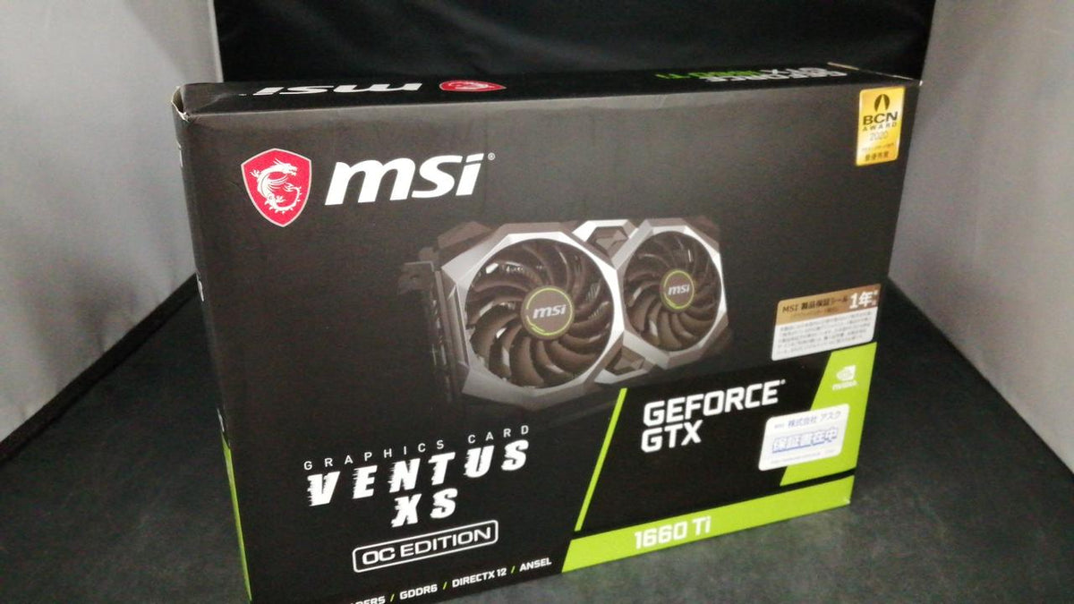 MSI Graphics Card: GEFORCE GTX 1660 TI VENTUS XS