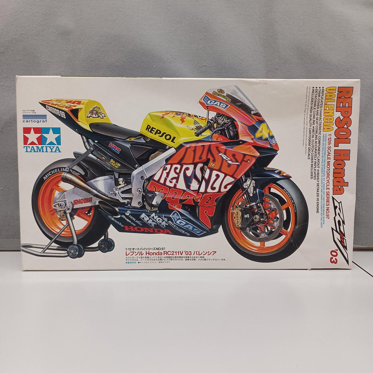 TAMIYA Repsol Honda RC211V '03 Valencia - Banzai Thrifting | BanzaiHobby