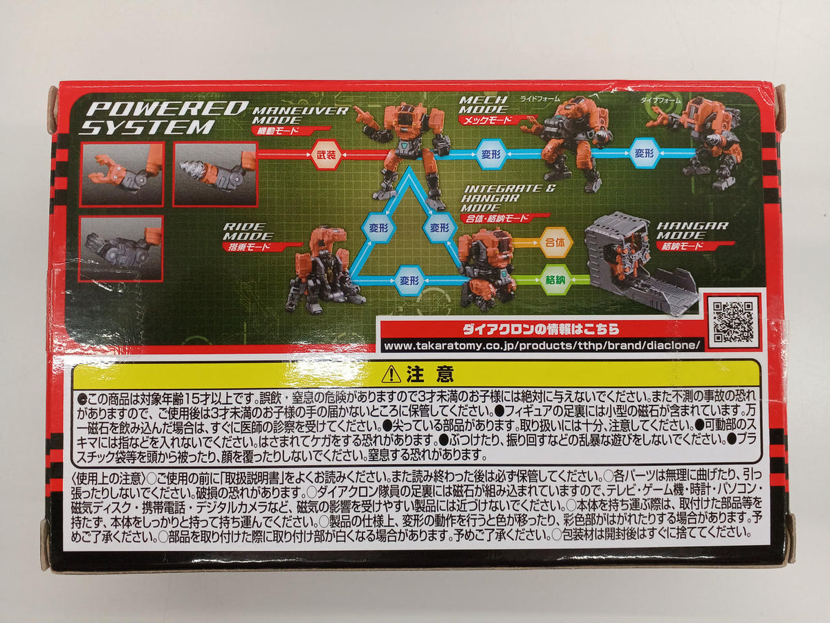 TAKARA TOMY Robot Soft Vinyl Figure DA-22 Powered System Maneuver Beta