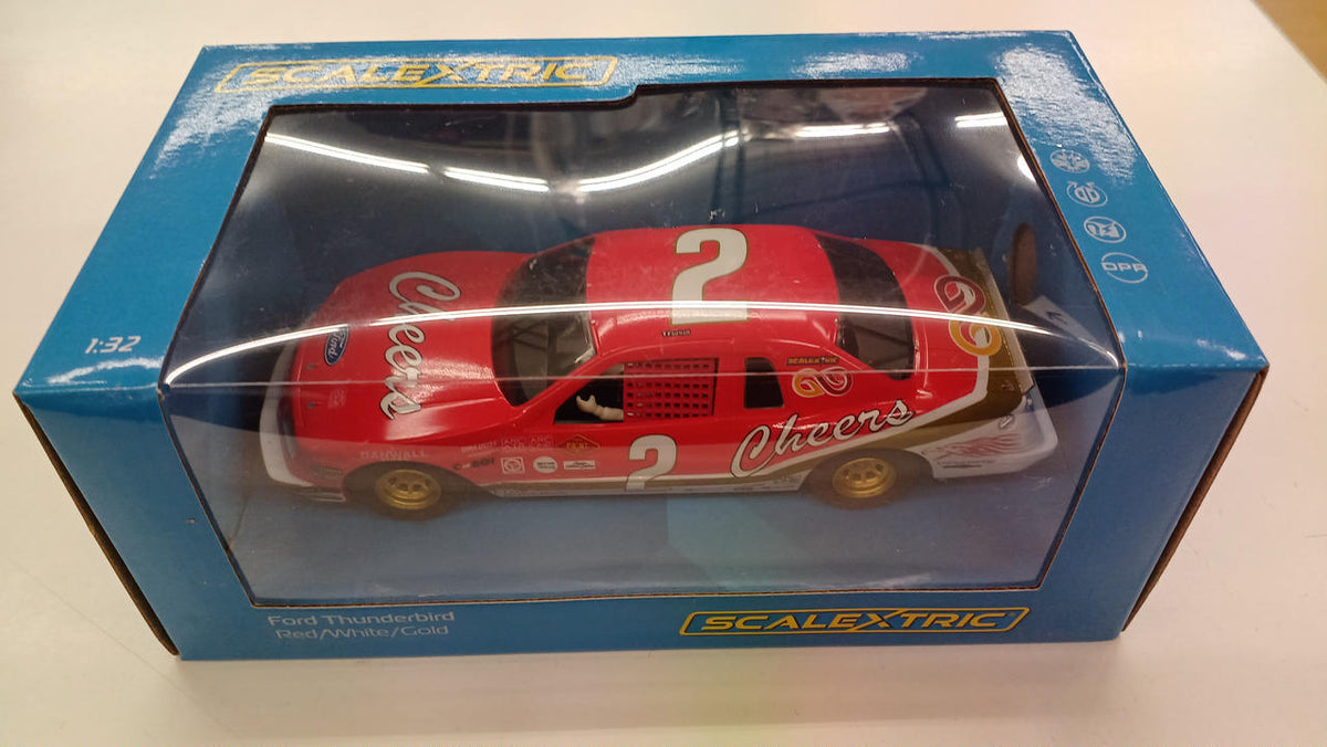 SCALEXTRIC Cars & Trucks FORDTHUNDERBIRD RED/WHITE/GOLD - Banzai Thrifting | BanzaiHobby