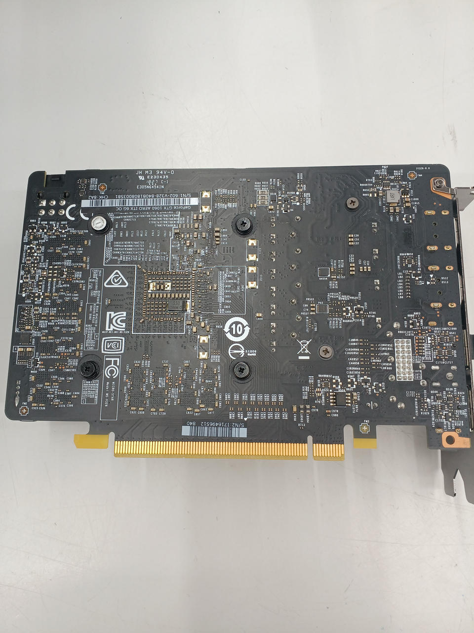 MSI Graphics Board: GEFORCE GTX1060 AERO ITX 6G OC