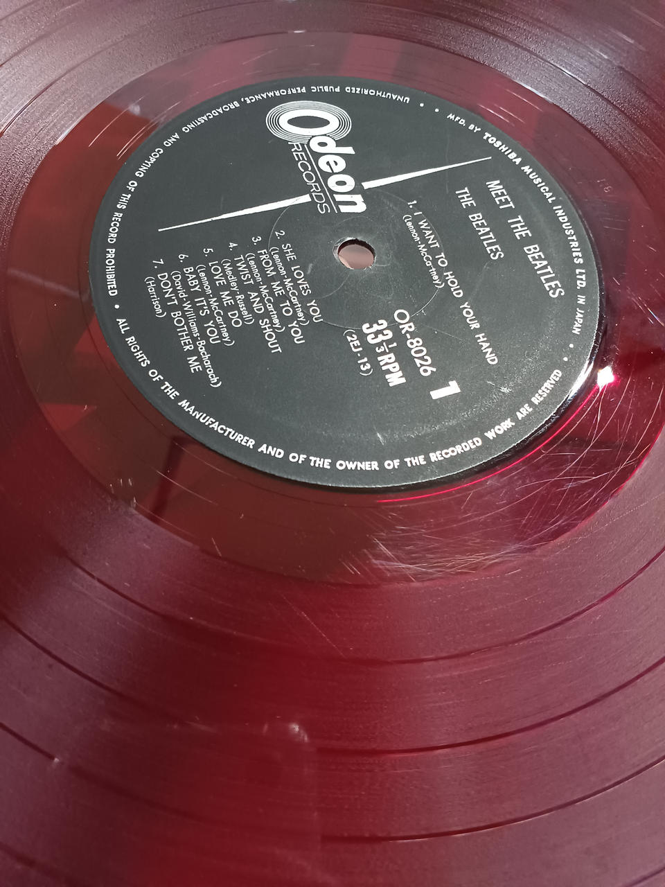 ODEON RECORDS The Beatles! (MEET THE BEATLES) OR-8026
