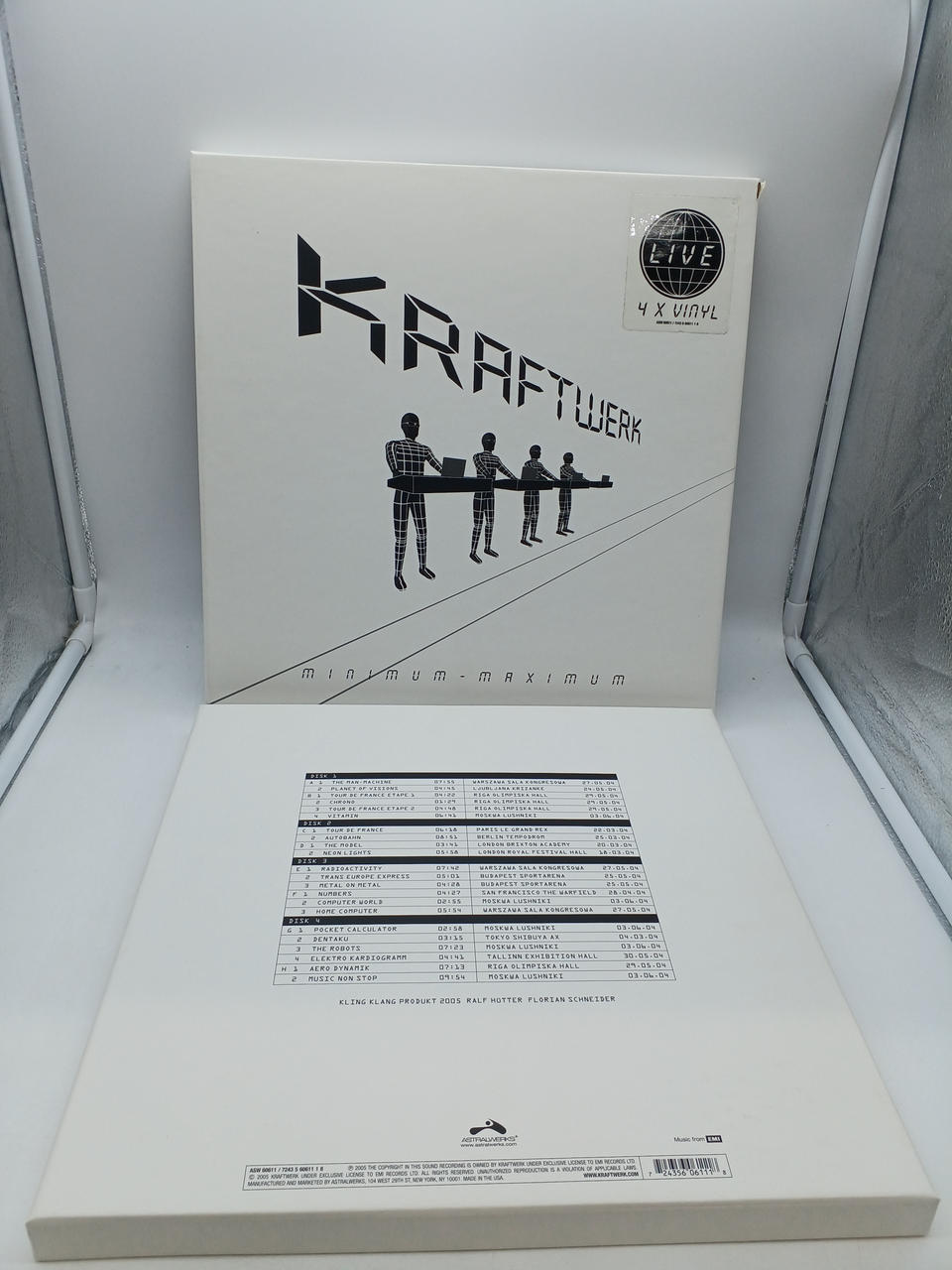 ASTRALWERKS 4-record set KRAFWERK/MINIMUM-MAXIMUM