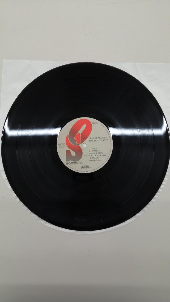 CBS/SONY INC LP Record Masahiko Sato / All In All Out