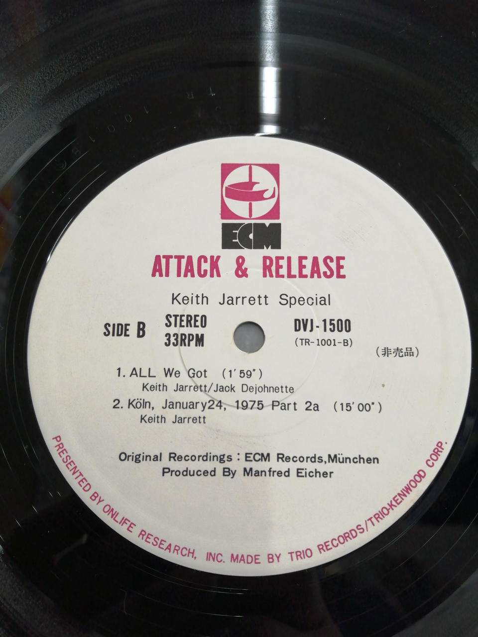 OnLife Research Keith Jarrett Attack & Release