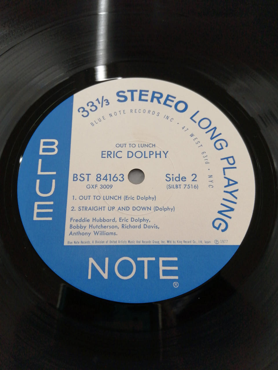 BLUE NOTE ERIC DOLPHY OUT TU LUNCH