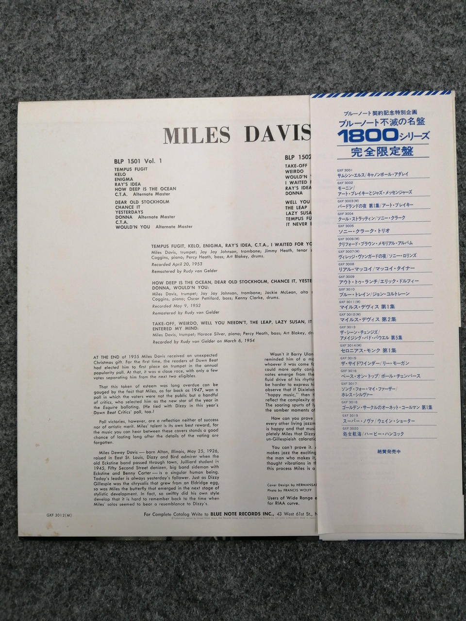 BLUE NOTE MILES DAVIS VOL.2