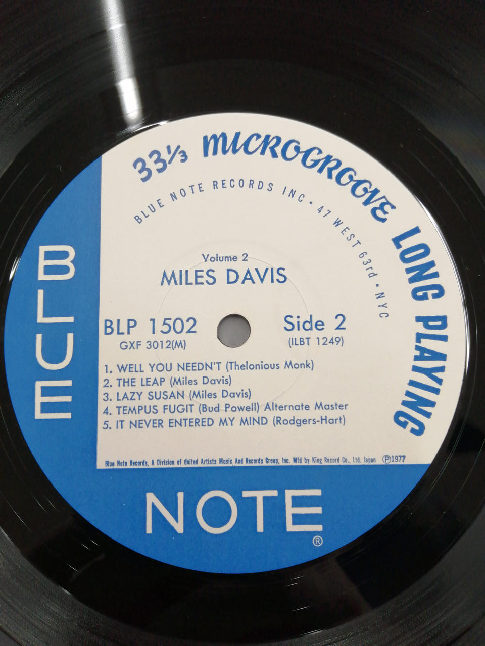 BLUE NOTE MILES DAVIS VOL.2