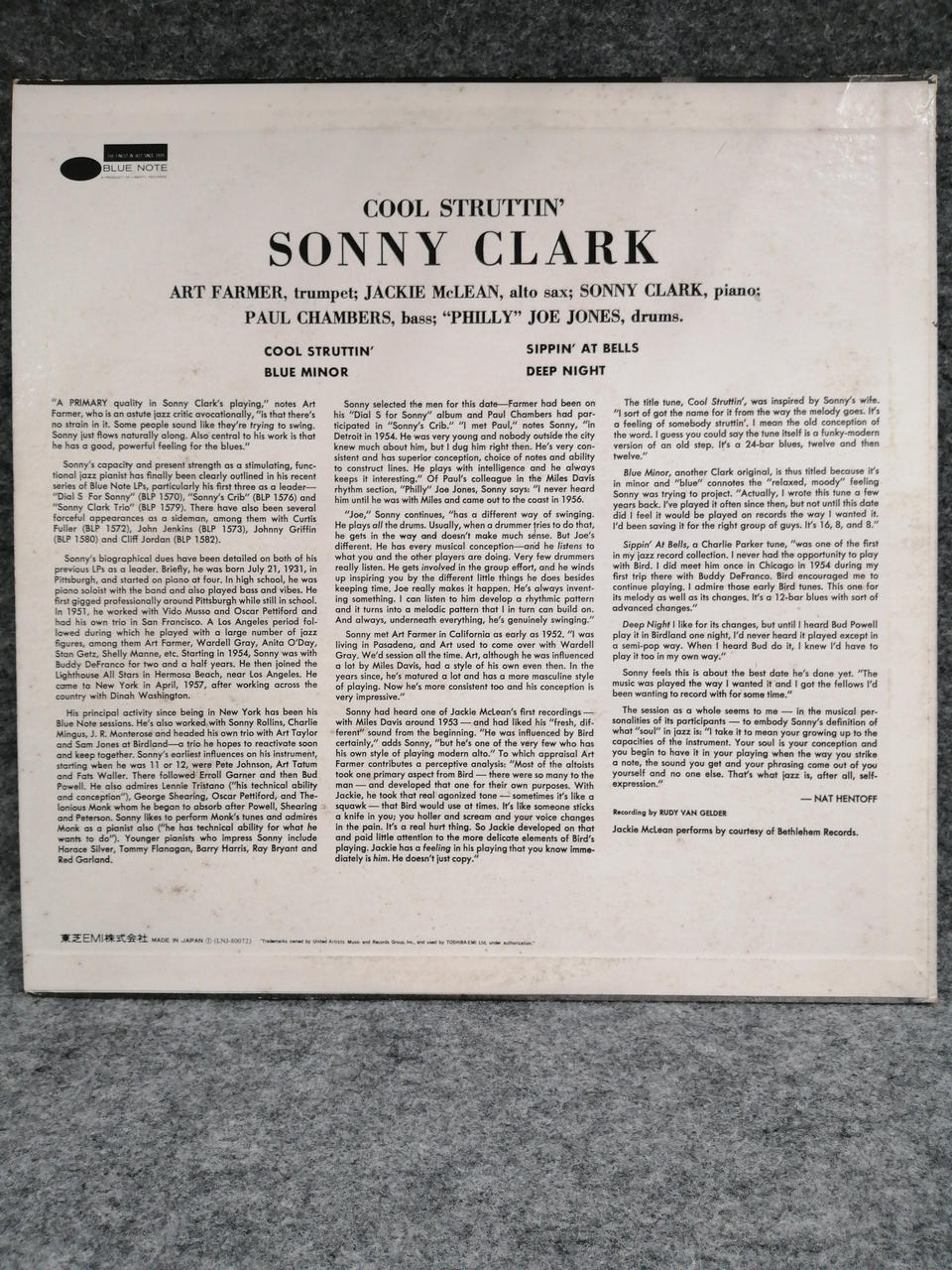 BULE NOTE SONNY CLARK COOL STTRUTTIN