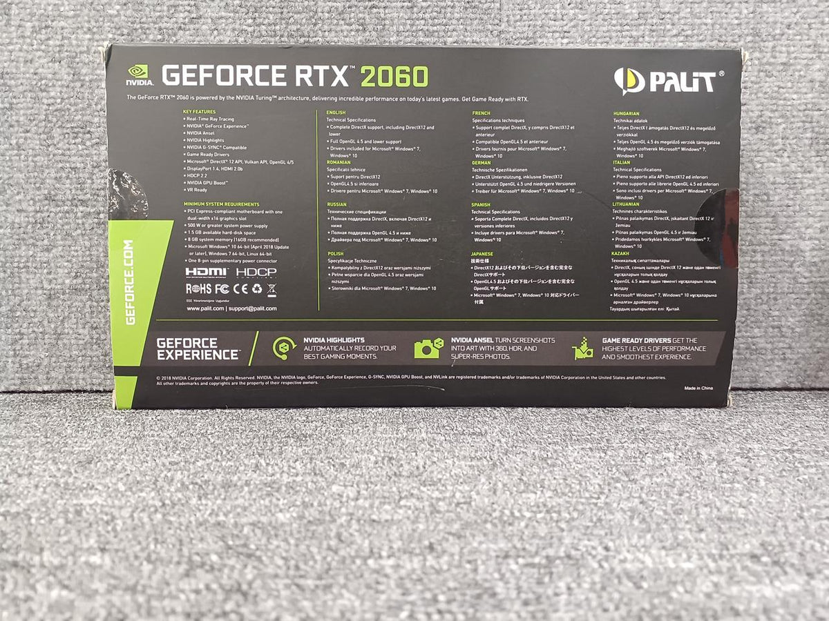 PALIT Graphics Board RTX2060