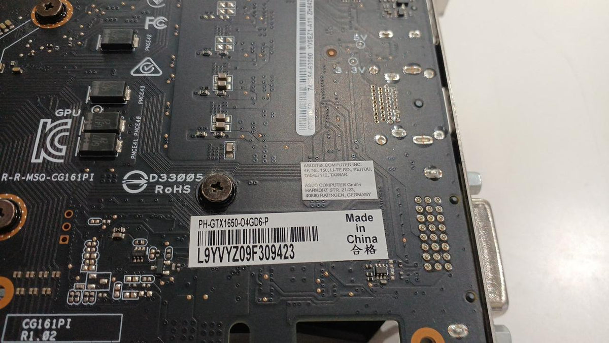 ASUS GTX1650 PH-GTX1650-O4GD6-P