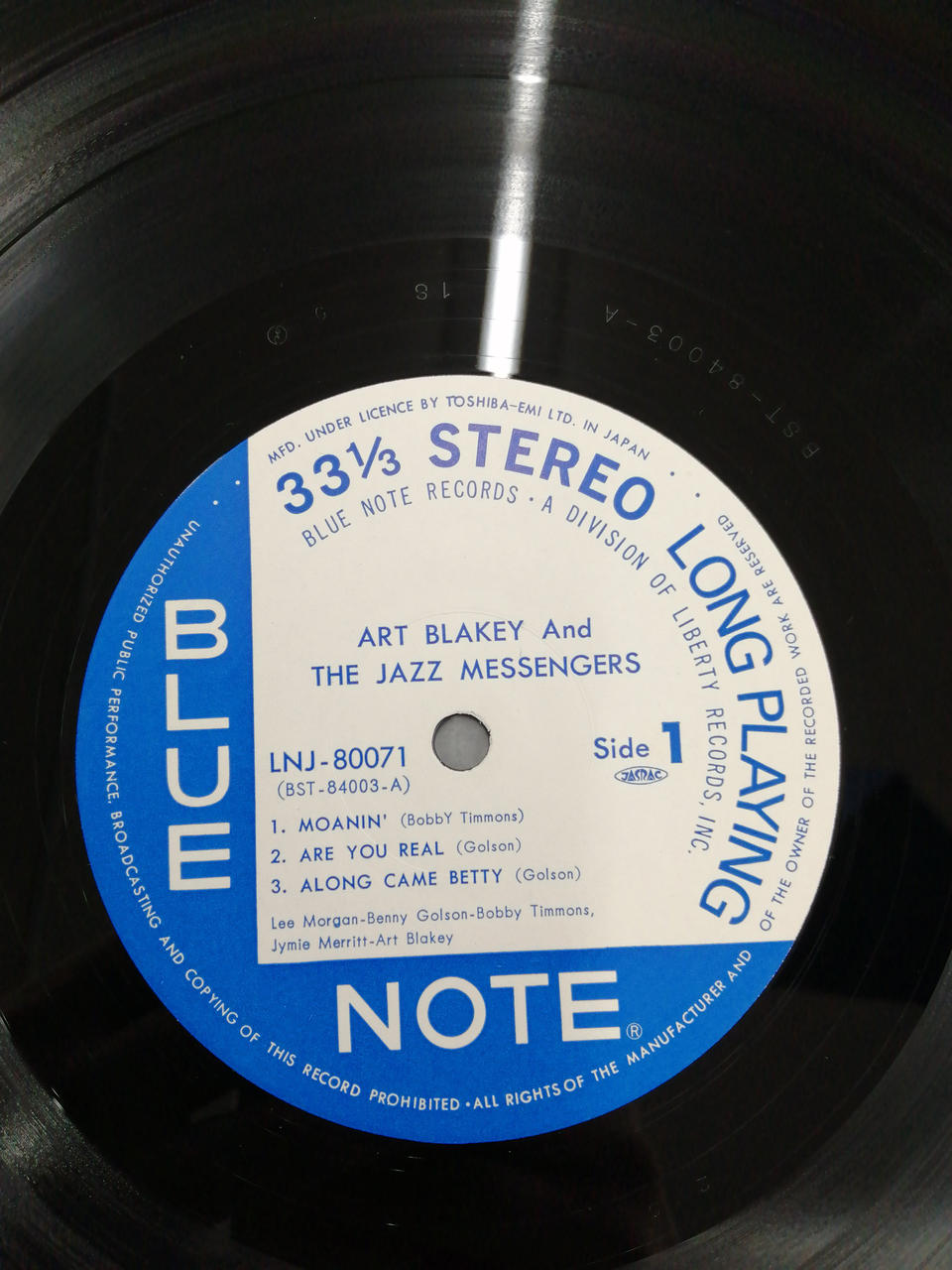 BLUE NOTE ART BLAKEY MOANIN