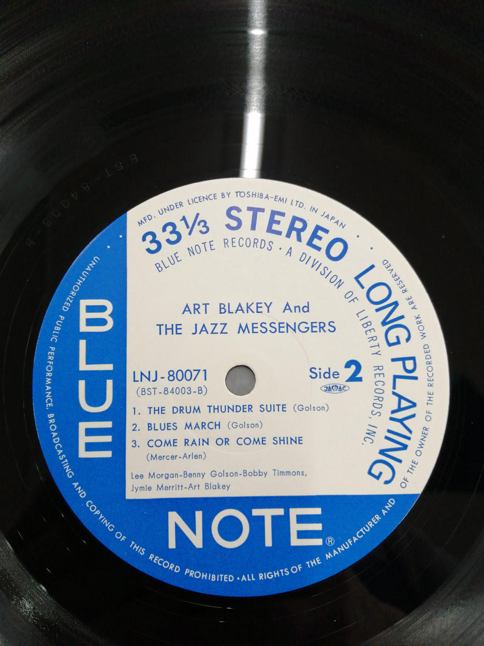 BLUE NOTE ART BLAKEY MOANIN
