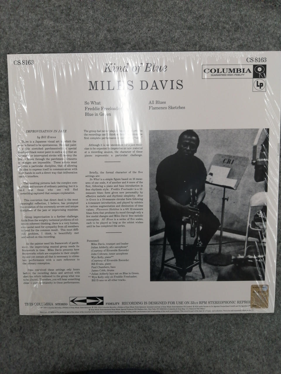 COLUMBIA MILES DAVIS KIND OF BLUE