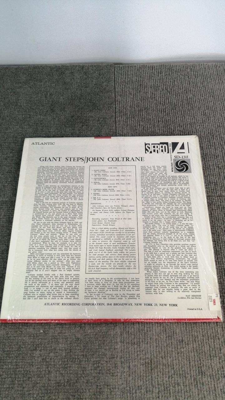ATLAMTIC RECORDS JOHN COLTRANE GIANT STEPS SD-1311