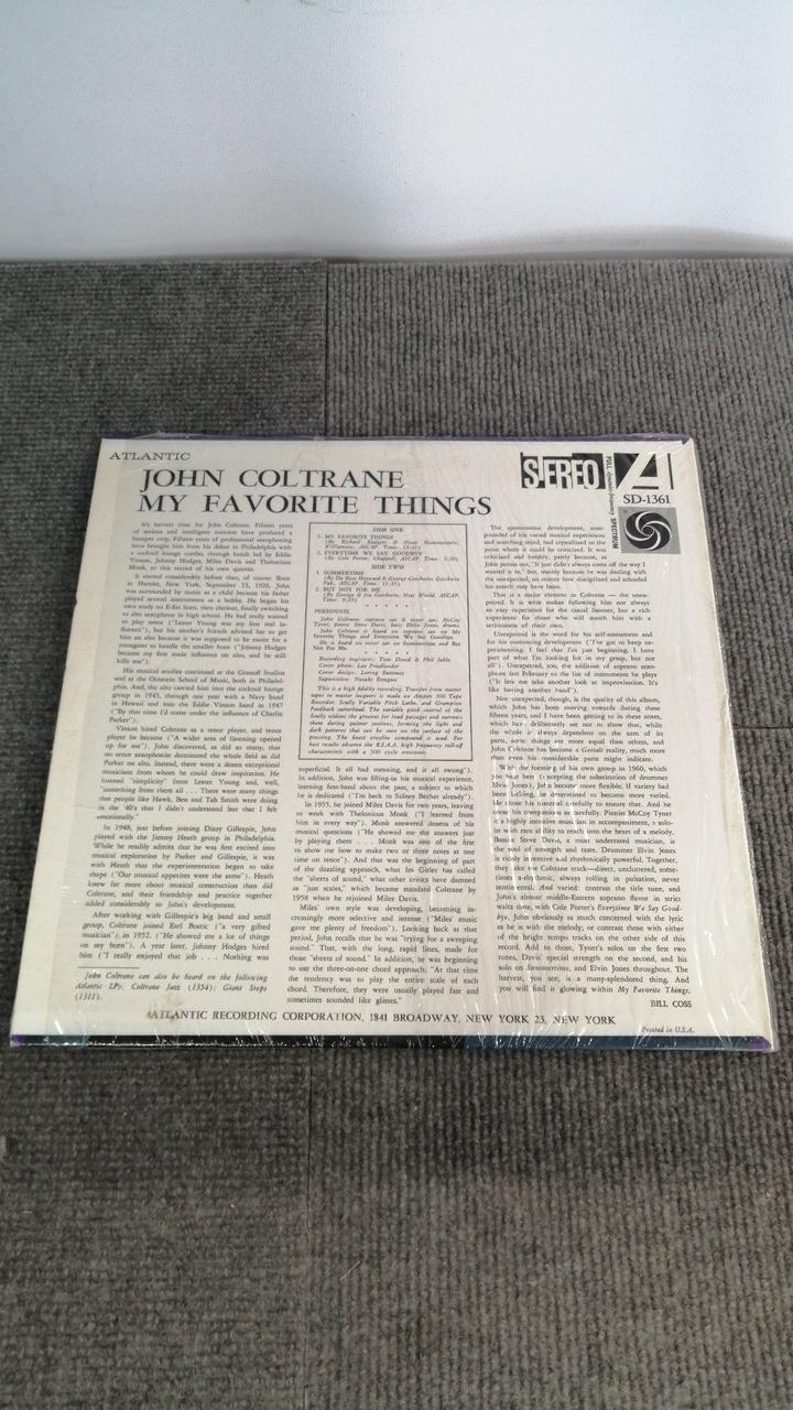 ATLAMTIC RECORDS JOHN COLTRANE SD-1361