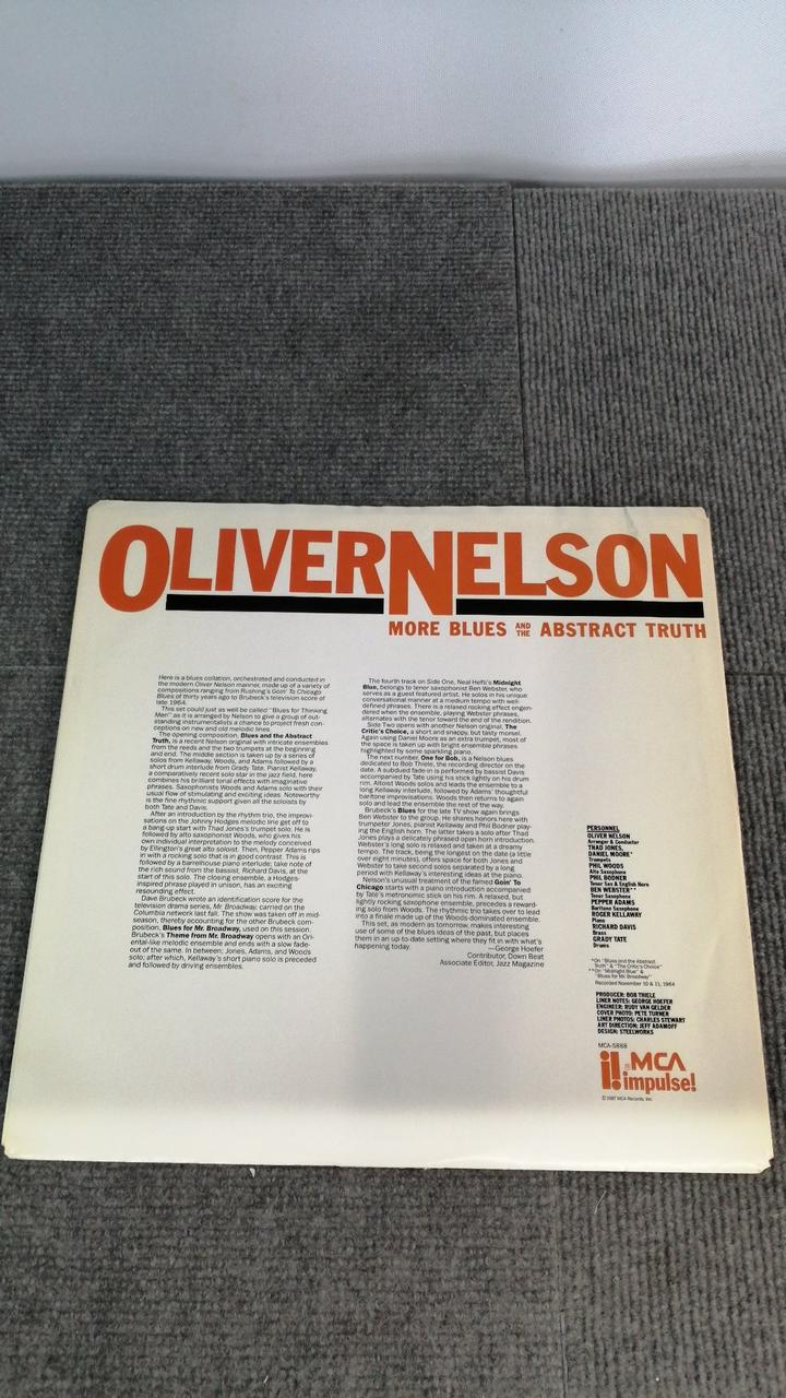 MCA RECORDS OLIVER NELSON MORE BLUES AND T MCA-5888
