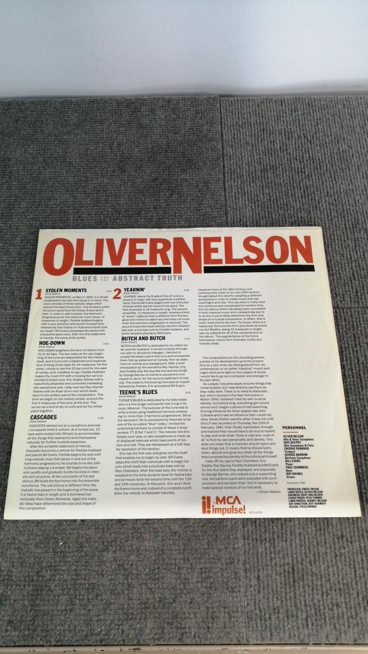 MCA RECORDS OLIVER NELSON BLUES AND THE AB MCA-5659