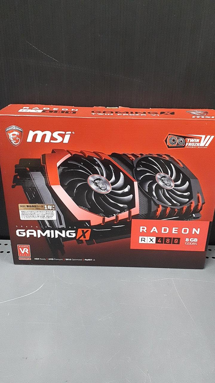 MSI Graphics Card: RADEON RX 480 GAMING X 8G - Banzai Thrifting | BanzaiHobby