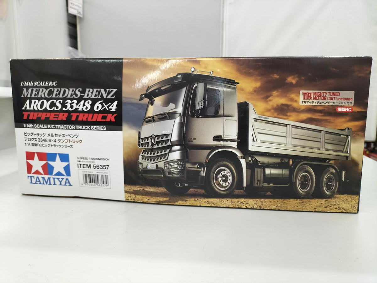 TAMIYA Electric RC Big Truck Series 1/14 Mercedes-Benz Alox 3348 6×4 Dump Truck - Banzai Thrifting | BanzaiHobby