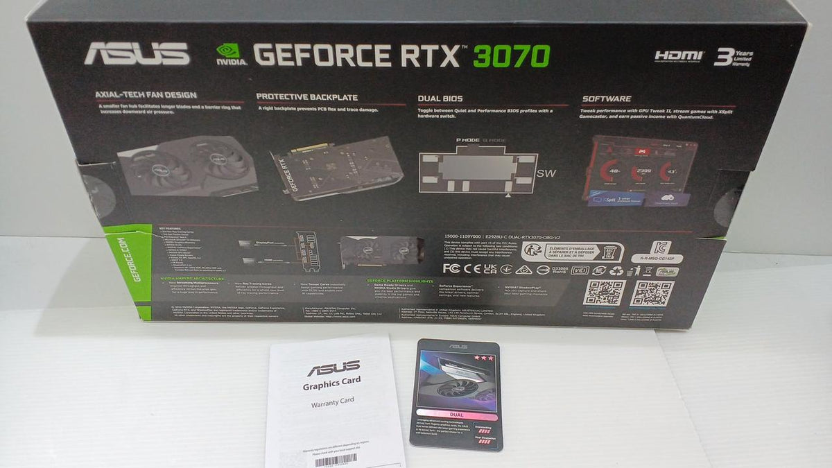ASUS DUAL-RTX3070-O8G-V2 DUAL-RTX3070-O8G-V2