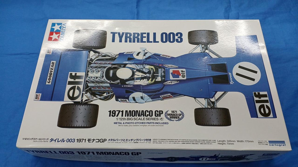 TAMIYA Plastic Model 1/12 Tyrell 003 1971 Monaco GP - Banzai Thrifting | BanzaiHobby
