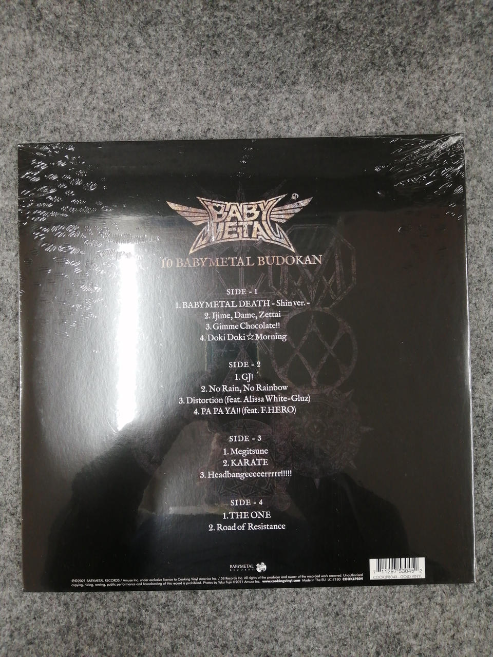BABYMETAL RECORDS LP 10 BABYMETAL BUDOKAN