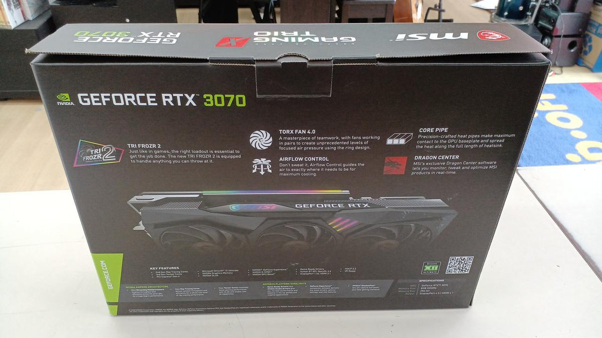 MSI Graphics Board: GEFOCE RTX 3070 GAMING X TORIO - Banzai Thrifting | BanzaiHobby