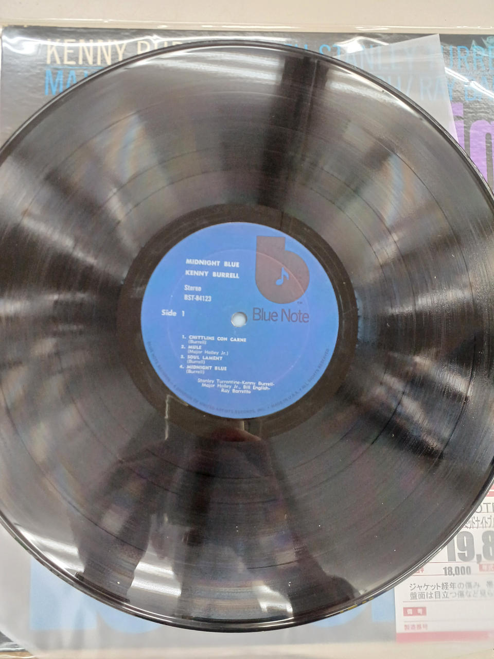 BLUENOTE JAZZ Record 'Kenny Barrel Midnight Blue' Kenny Barrel Midnight Blue
