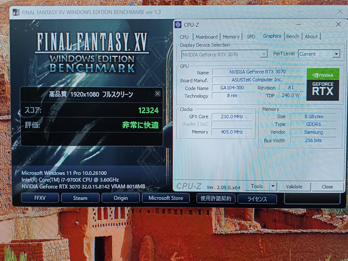 ASUS Video Card: DUAL-RTX3070-O8G