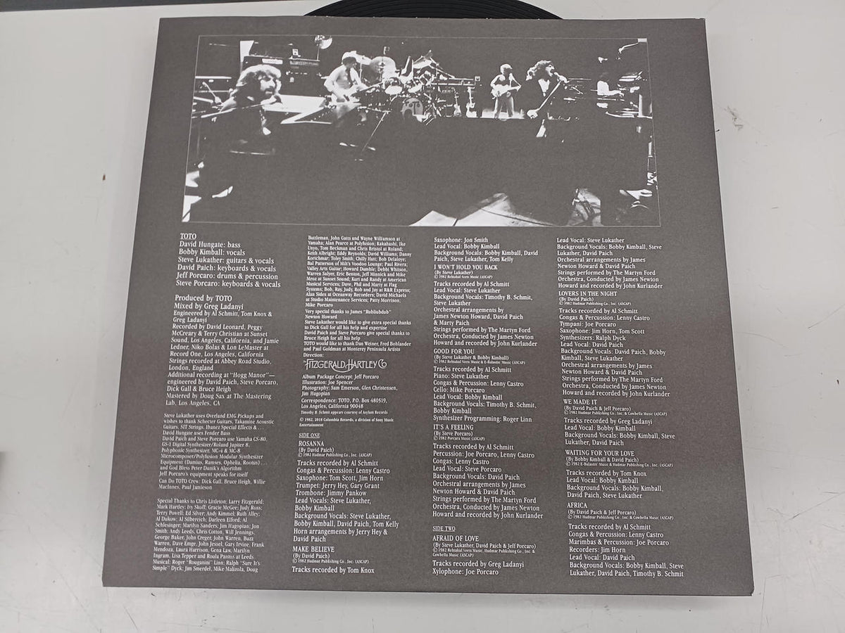 COLUMBIA Western Music Record TOTO/Toto IV (Limited Edition)