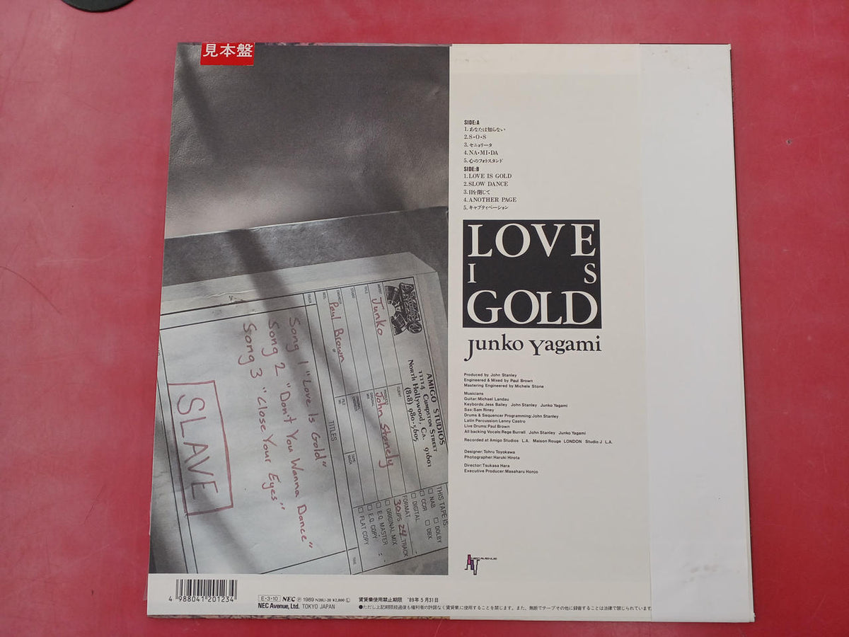 NEC Avenue Record LP Junko Yagami Love Is Gold