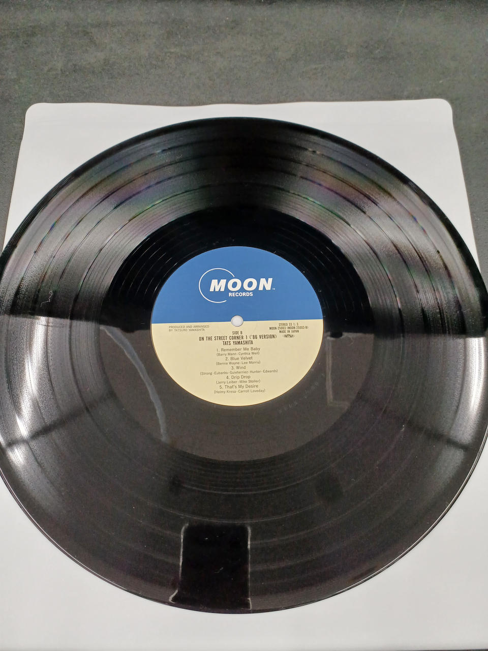 MOON RECORDS Tatsuro Yamashita / ON THE STREET CORNER 1 (' MOON-25003)