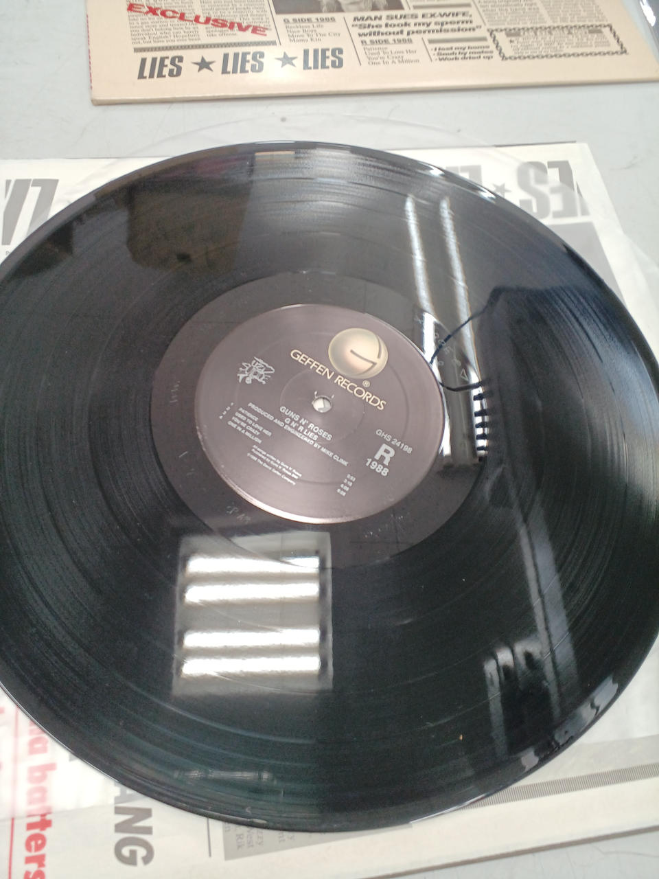 GEFFEN RECORDS GUNS N' ROSES G N' R LIES