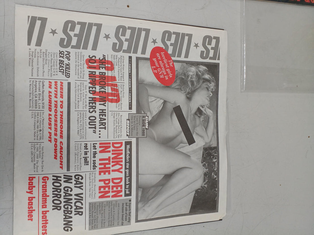 GEFFEN RECORDS GUNS N' ROSES G N' R LIES