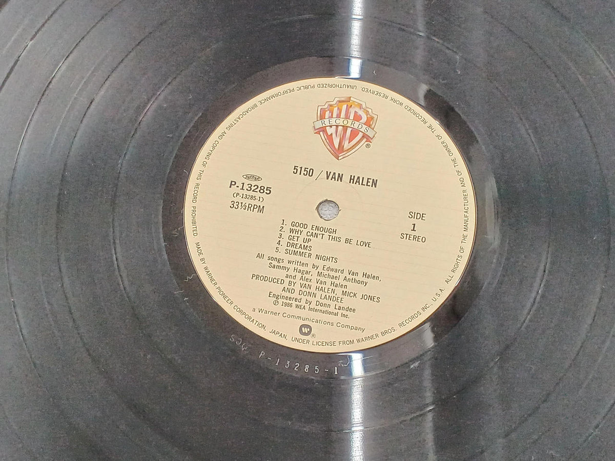 Warner Pioneer Van Halen / 5150 P-13285