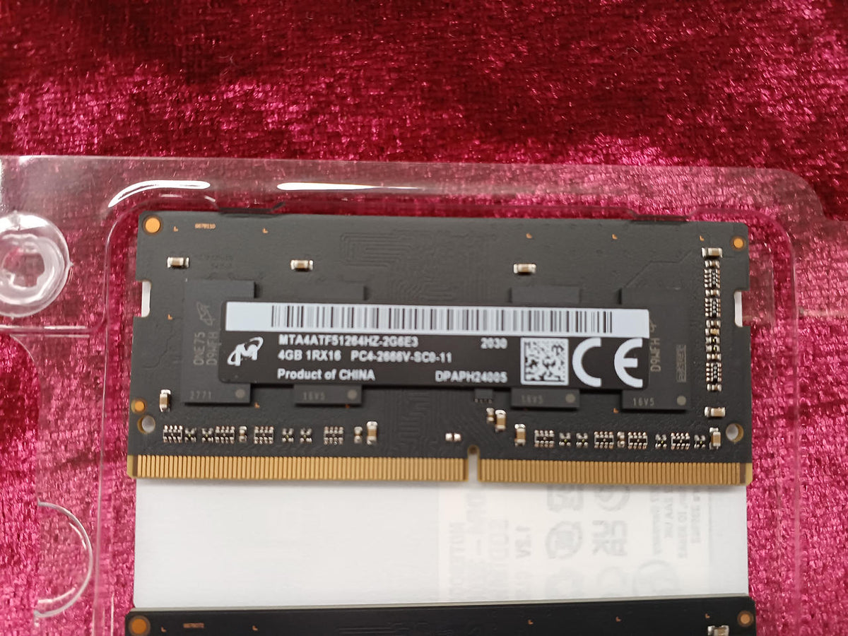 Crucial Memory: 4GB x2 MTA4ATF51264HZ