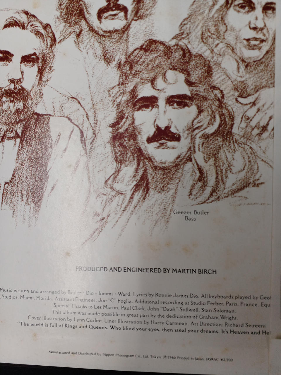 Vertigo Records BKACK SABBATH LP Heaven & Hell