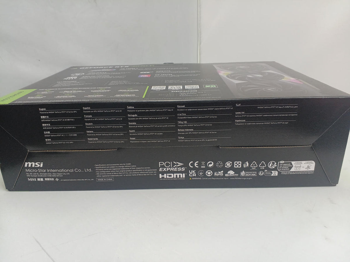MSI Graphics Card: RTX 4070 Ti GAMING X TRIO 12G